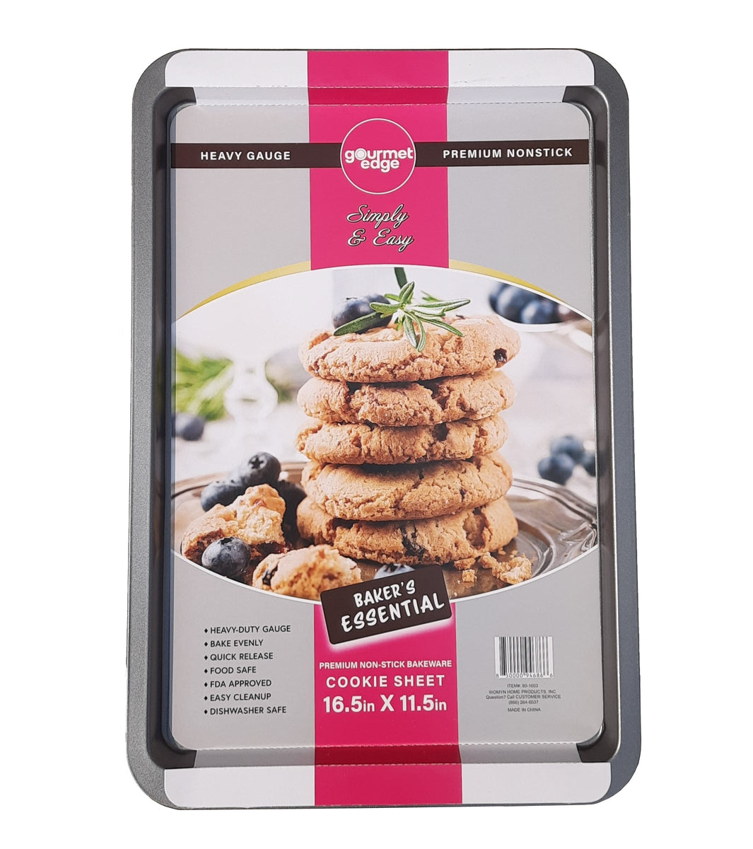 Gourmet Edge - 16.5 X 11.5 INCH NONSTICK COOKIE SHEET #80-1003 –  Womynhomeproducts