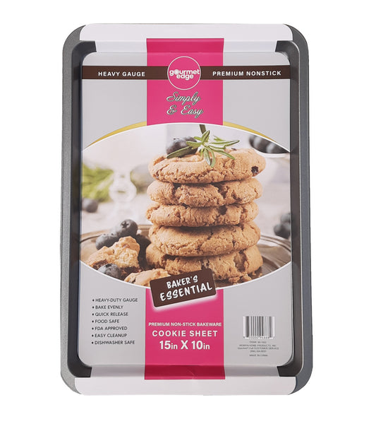 Gourmet Edge - 15 X 10 INCH NONSTICK COOKIE SHEET #80-1002 –  Womynhomeproducts