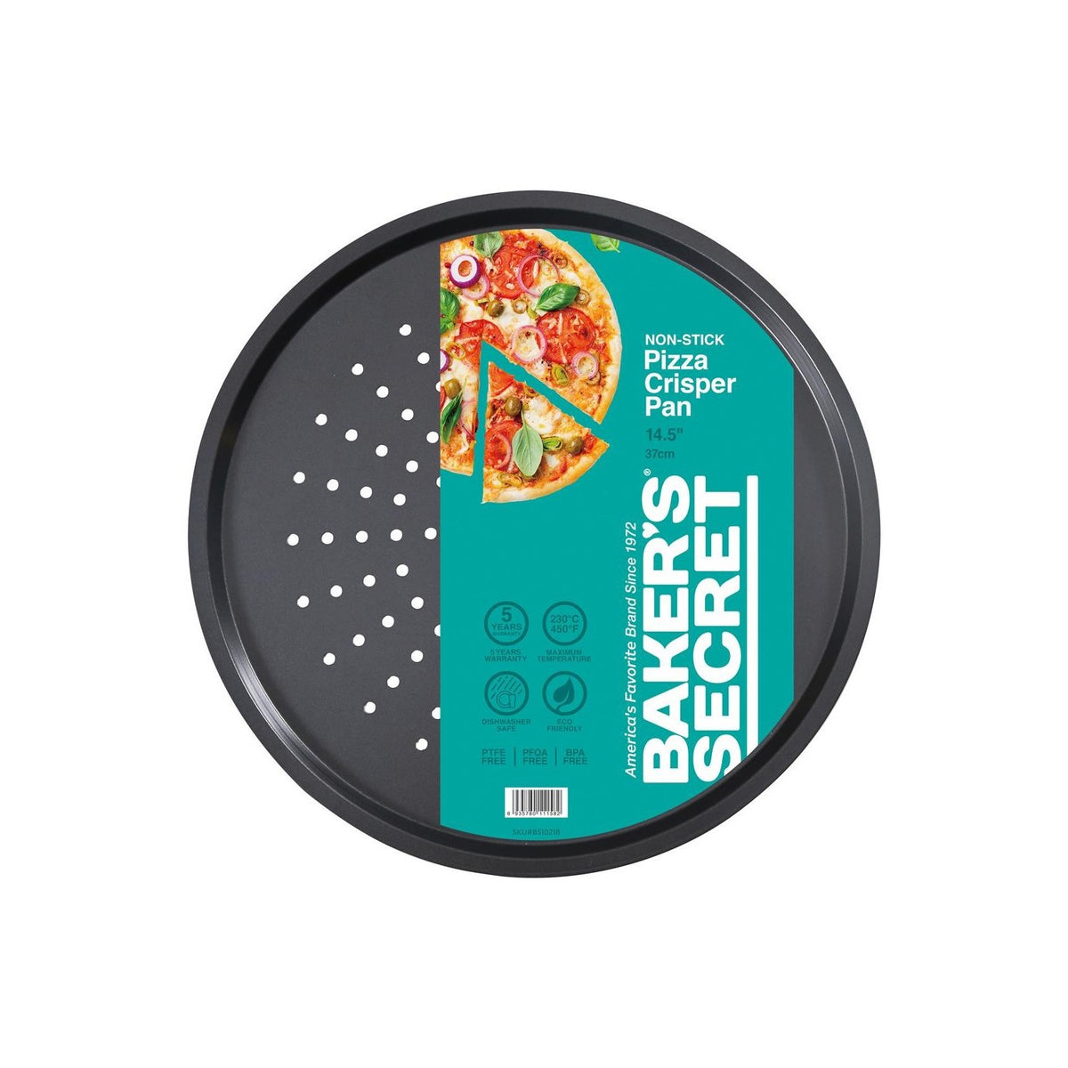 Baker's Secret Essential Line Pizza Pan Crisper 14.5 Inch BS10218