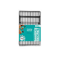 Baker's Secret Essential Line 3pcs cooling rack set with non-stick coating, rack-Exterior :15.7in x 9.8in x 3.1in - #BS10235