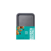 Baker's Secret Essential Toaster Oven Set: Cooling Rack, Crisper Pan, Baking Pan # BS10349 In Stock