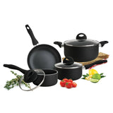 7-Piece Nonstick Cookware Set with Textured Exterior