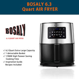 6.3 Quart Electric Air Fryer - Bosaly Air Fryer