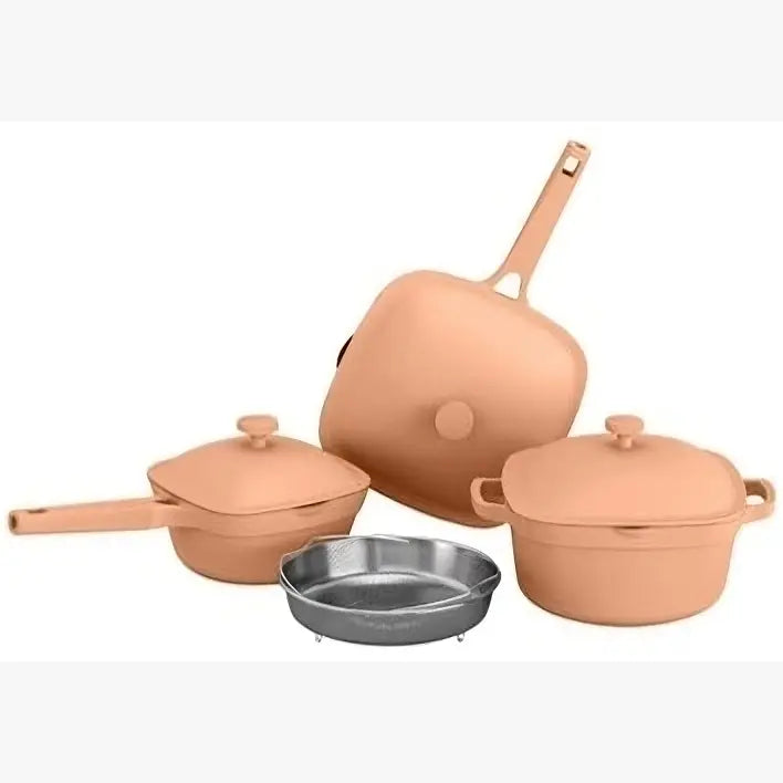 GOURMET EDGE- CAST ALUMINUM 7 PC COOKWARE SET - Spice – Womynhomeproducts