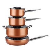 Gourmet Edge - 8 Pieces Aluminum Non Stick Cookware Set #10-4408