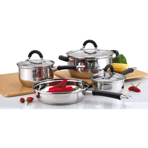 Gourmet Edge - 7 Piece Stainless Steel Non Stick Cookware Set #20