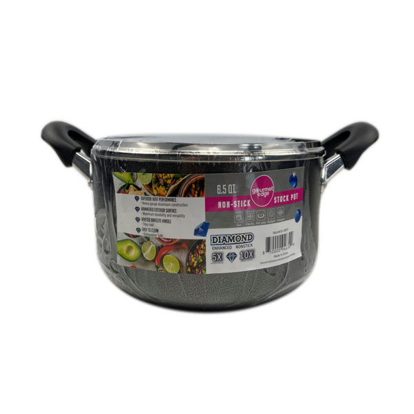 Gourmet Edge - 6.5 Qt Stock Pot with Cover #10-3007