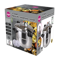 Gourmet Edge - 32qt Aluminum Pressure Cooker/canner #70-032