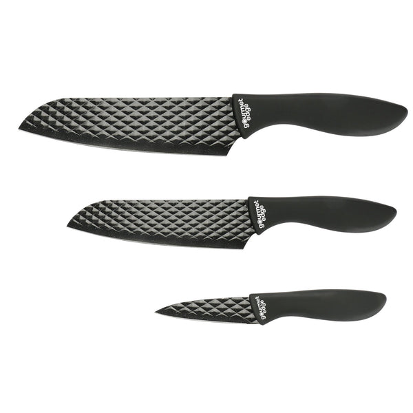 Gourmet Edge - 3pc Diamond Nonstick Blade Cutlery Set #70-5002 –  Womynhomeproducts