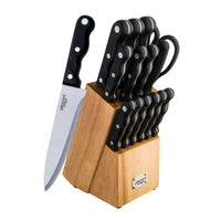 Gourmet Edge 7 Piece Diamond Nonstick Blade Cutlery Knife Set with Block 70-5007