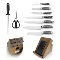 Gourmet Edge - 10 Piece Swival Knife Set with Block #98810