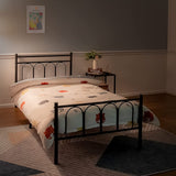 ARCH TWIN METAL BED FRAME #ARCH-TWIN-BK-XH-AN