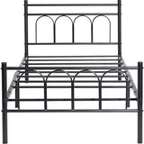 ARCH TWIN METAL BED FRAME #ARCH-TWIN-BK-XH-AN