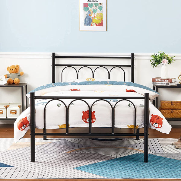 ARCH TWIN METAL BED FRAME #ARCH-TWIN-BK-XH-AN