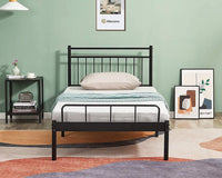 LUNA TWIN METAL BED FRAME #LUNA-TWIN-BK-XH-AN