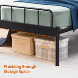 LUNA TWIN METAL BED FRAME #LUNA-TWIN-BK-XH-AN