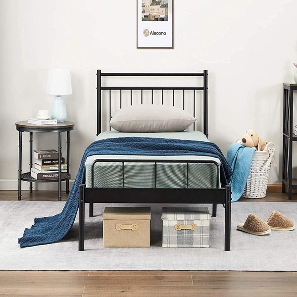 LUNA TWIN METAL BED FRAME #LUNA-TWIN-BK-XH-AN