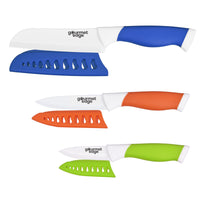 Gourmet Edge - 6-PIECE CERAMIC KNIFE SET-#WM049W